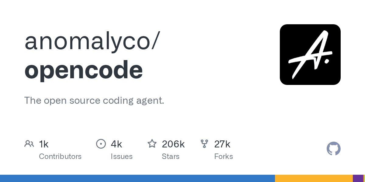 OpenCode 的 GitHub 仓库预览